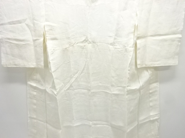 アンティーク　本麻　透かし織　萩模様長襦袢